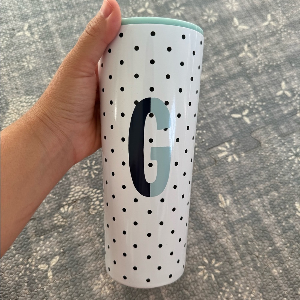 Kate Spade Stainless Steel Mug, 24oz, Double Wall Insulated Cup with Lid,